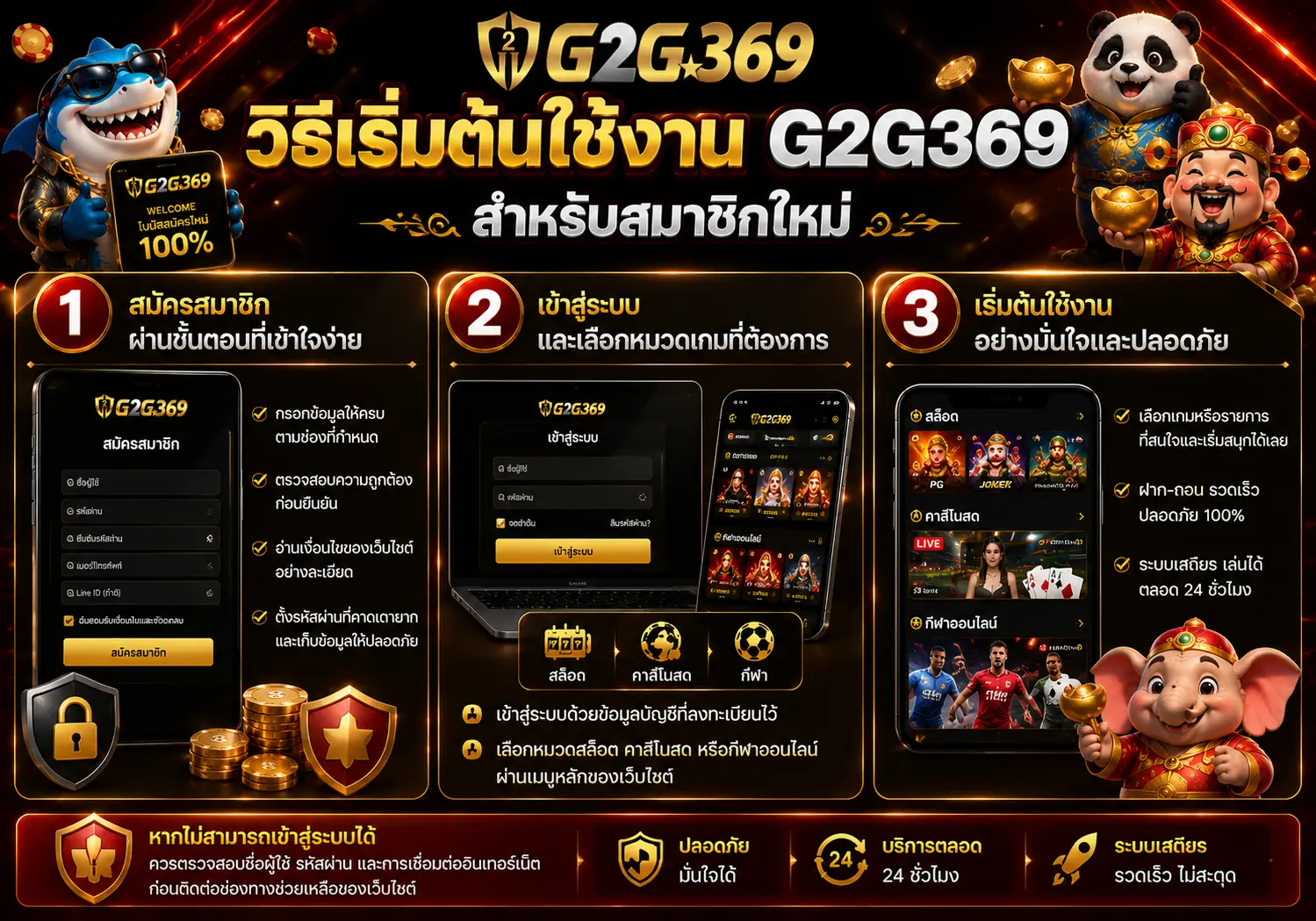 G2G369 เว็บตรง รวมสล็อต คาสิโนสด และกีฬาออนไลน์